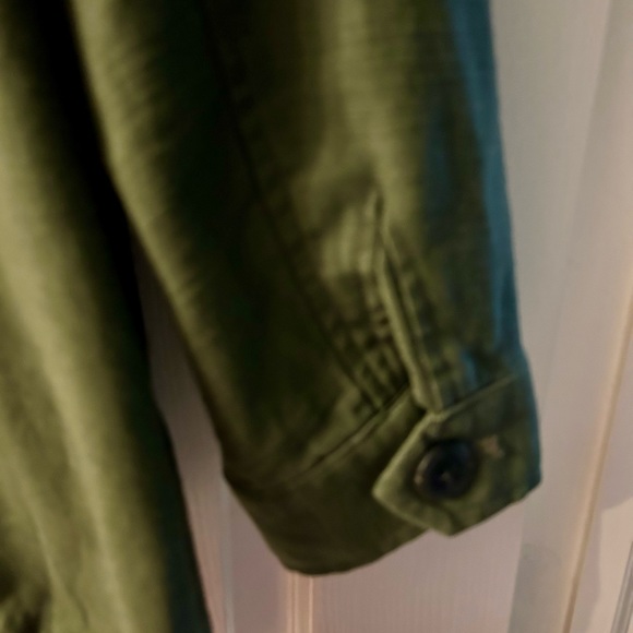 Christopher & Banks Spring Jacket Green Cotton New Without Tags - Picture 6 of 8